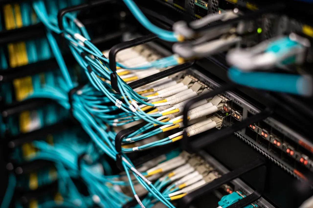 Organized network cabling connected to resilient server infrastructure